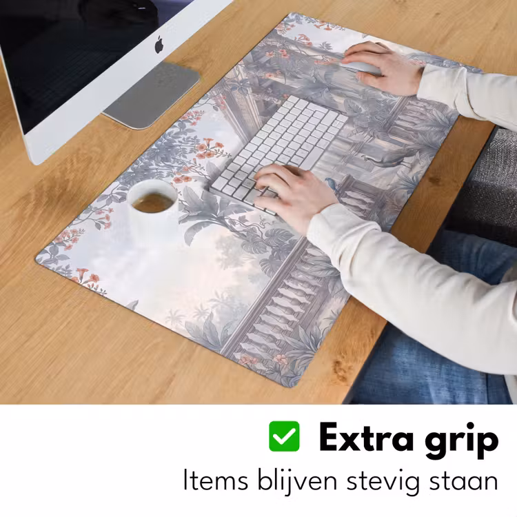 Bureau onderlegger - Vogel - Pauw - Architectuur - Klassiek - Groen — 6