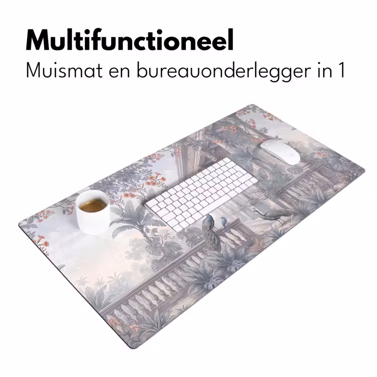 Bureau onderlegger - Vogel - Pauw - Architectuur - Klassiek - Groen — 7