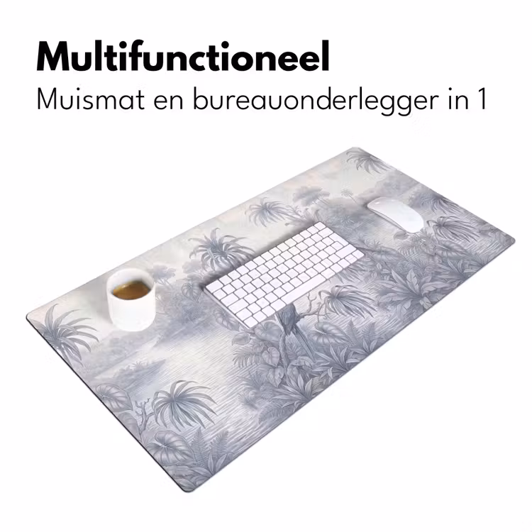 Bureau onderlegger - Vogel - Rivier - Tropisch - Illustratie - Blauw — 7