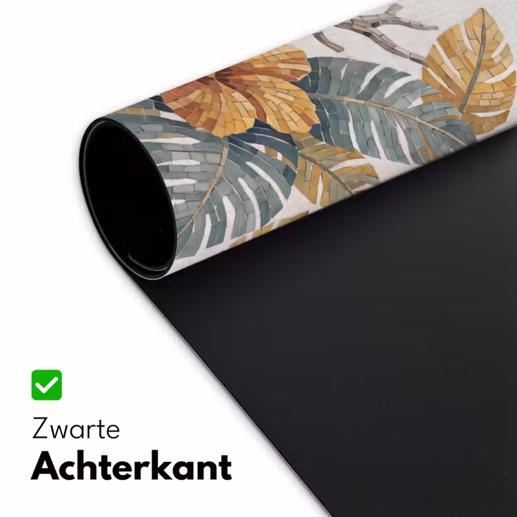 Bureau onderlegger - Vogel - Tak - Natuur - Mozaïek - Blauw — 5