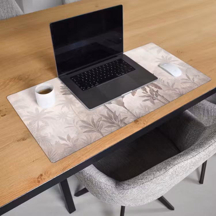 Bureau onderlegger - Vogel - Tropisch - Jungle - Natuur - Beige — 3