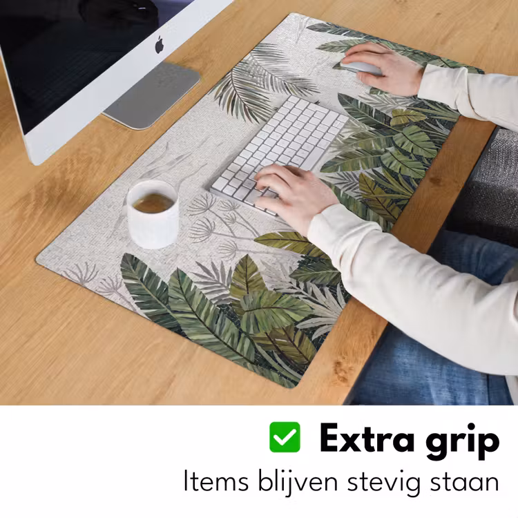 Bureau onderlegger - Vogel - Vliegend - Tropisch - Mozaïek - Groen — 6