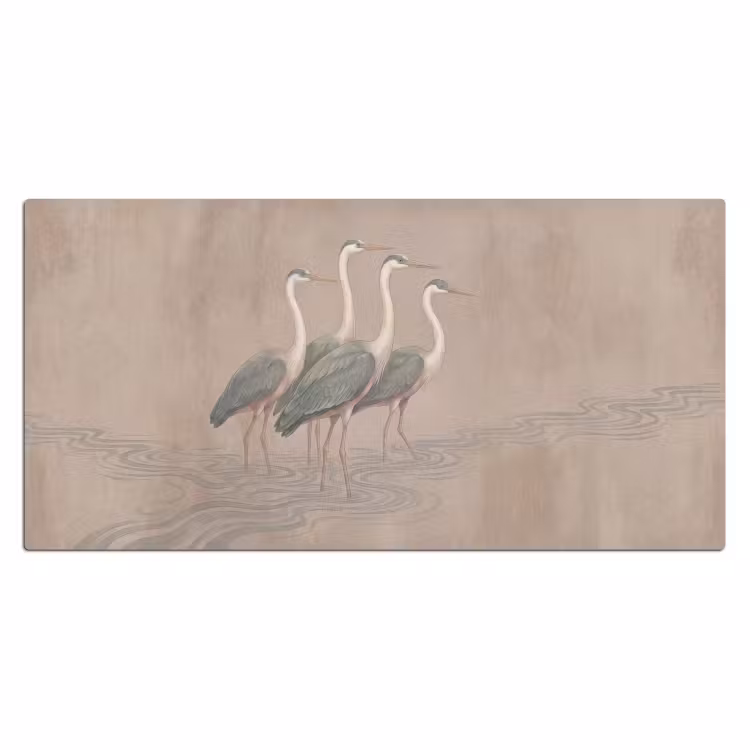 Bureau onderlegger - Vogel - Water - Natuur - Vintage — 2