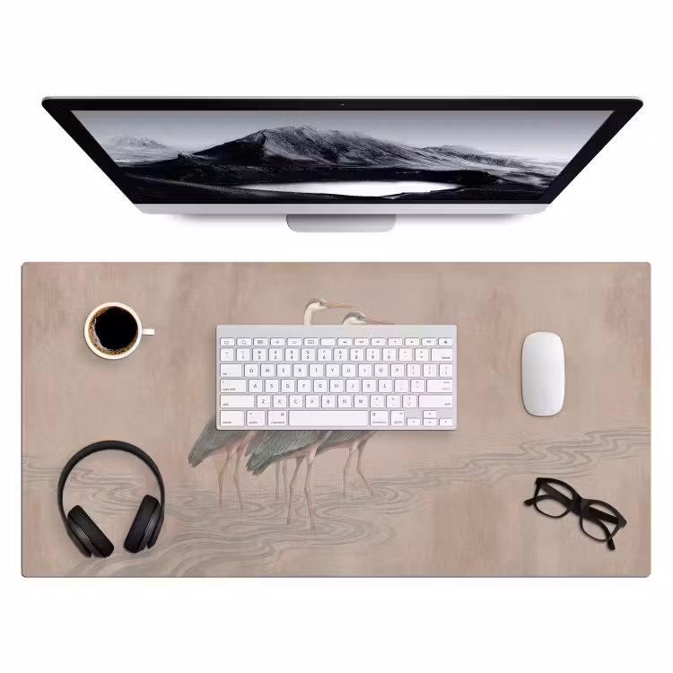 Bureau onderlegger - Vogel - Water - Natuur - Vintage — 4