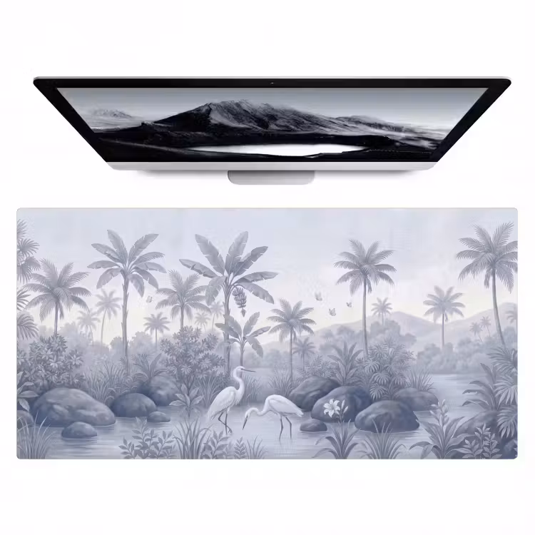 Bureau onderlegger - Vogel - Water - Tropisch - Natuur - Blauw — 1