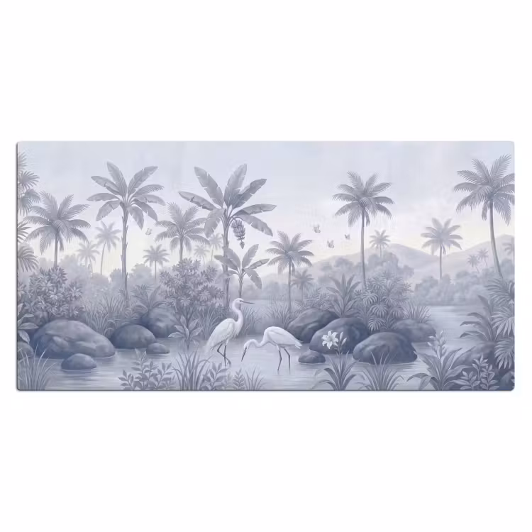 Bureau onderlegger - Vogel - Water - Tropisch - Natuur - Blauw — 2