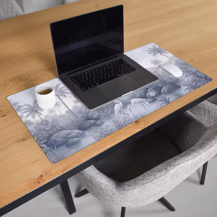 Bureau onderlegger - Vogel - Water - Tropisch - Natuur - Blauw — 3