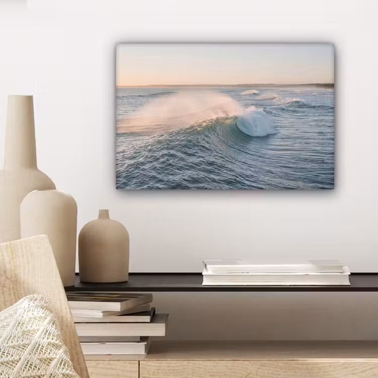 Canvas schilderij - Golf - Zee - Water — 5