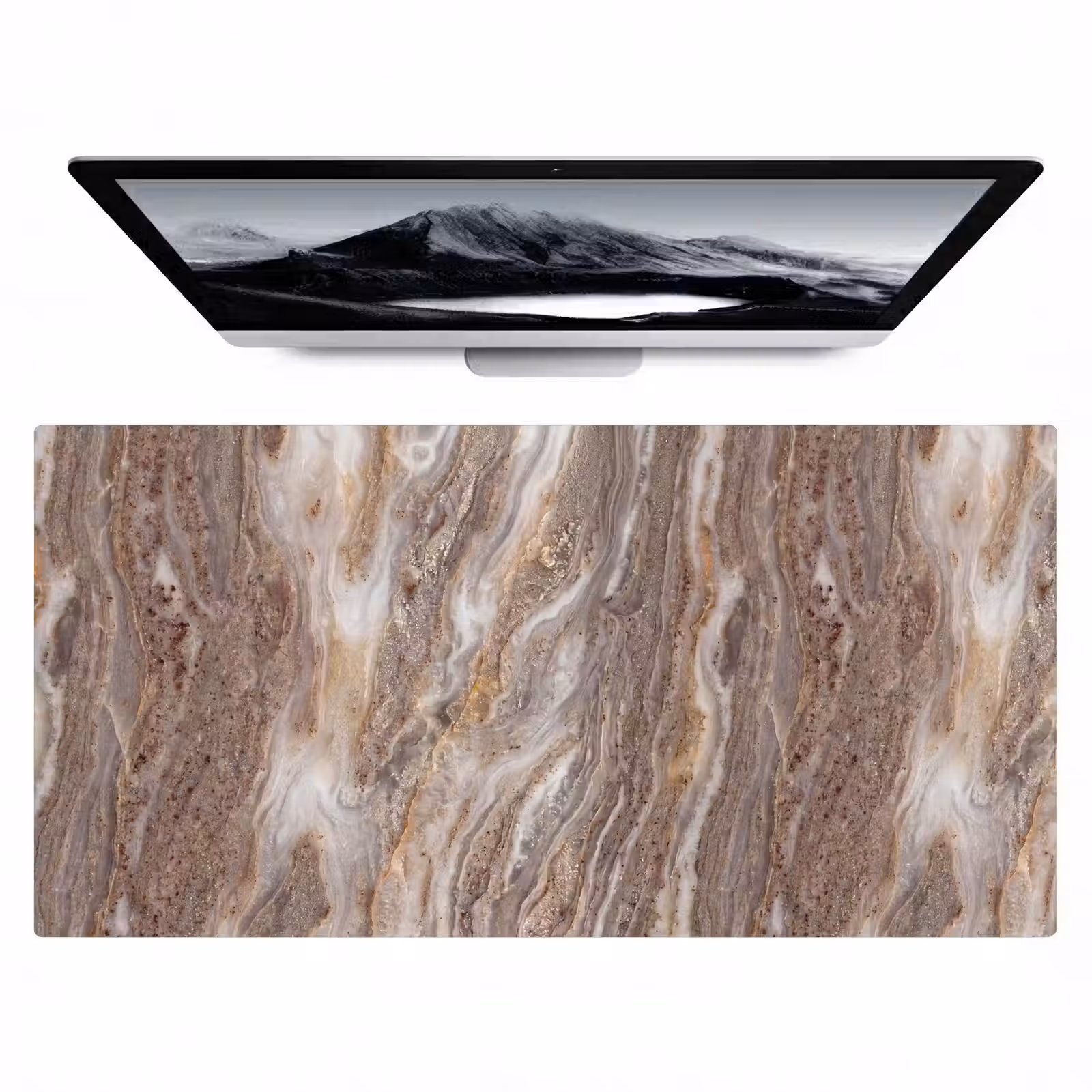Bureau onderlegger - Textuur - Steen - Abstract - Beige — 1