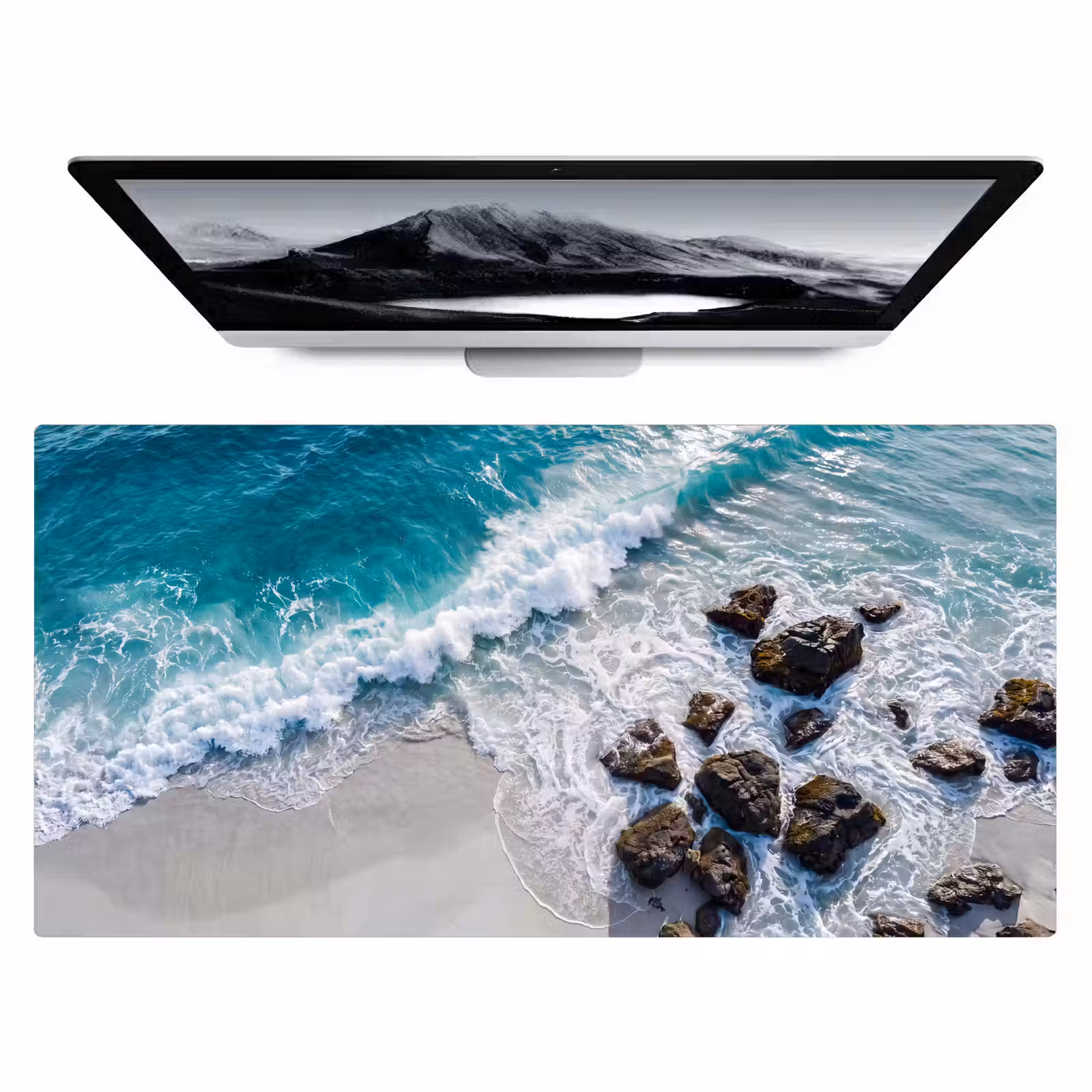Bureau onderlegger - Zee - Golf - Strand - Natuur - Blauw — 1