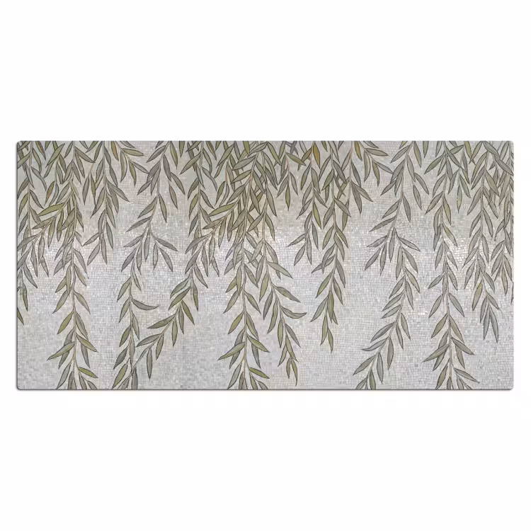 Bureau onderlegger - Planten - Mozaïek - Patroon - Groen - Blauw — 2
