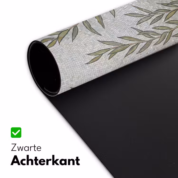 Bureau onderlegger - Planten - Mozaïek - Patroon - Groen - Blauw — 5