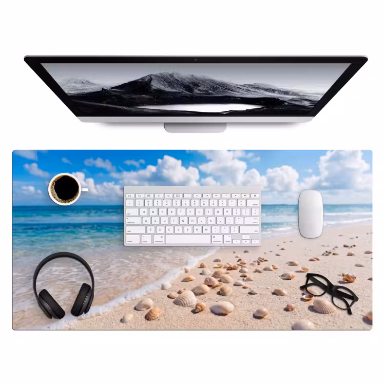 Bureau onderlegger - Schelpen - Strand - Natuur - Beige — 4