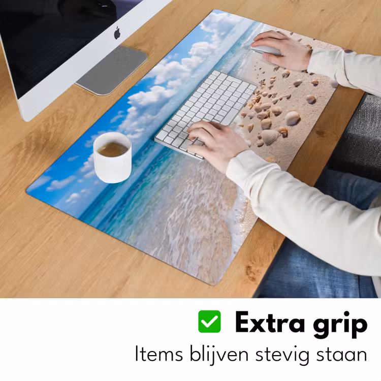 Bureau onderlegger - Schelpen - Strand - Natuur - Beige — 6