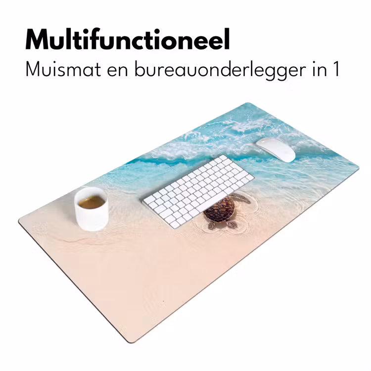 Bureau onderlegger - Schildpad - Helder water - Strand - Dieren - Natuur — 7