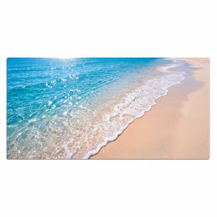 Bureau onderlegger - Strand - Water - Natuur - Blauw - Beige — 2