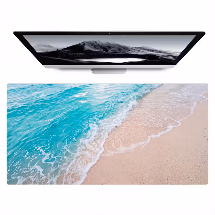 Bureau onderlegger - Strand - Zee - Golf - Natuur - Blauw — 1