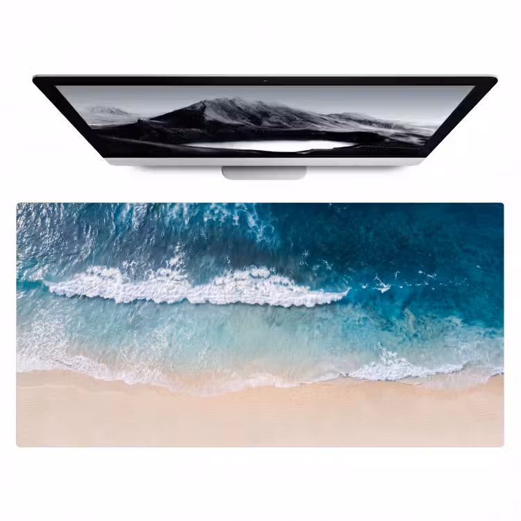 Bureau onderlegger - Strand - Zee - Golven - Natuur - Blauw — 1
