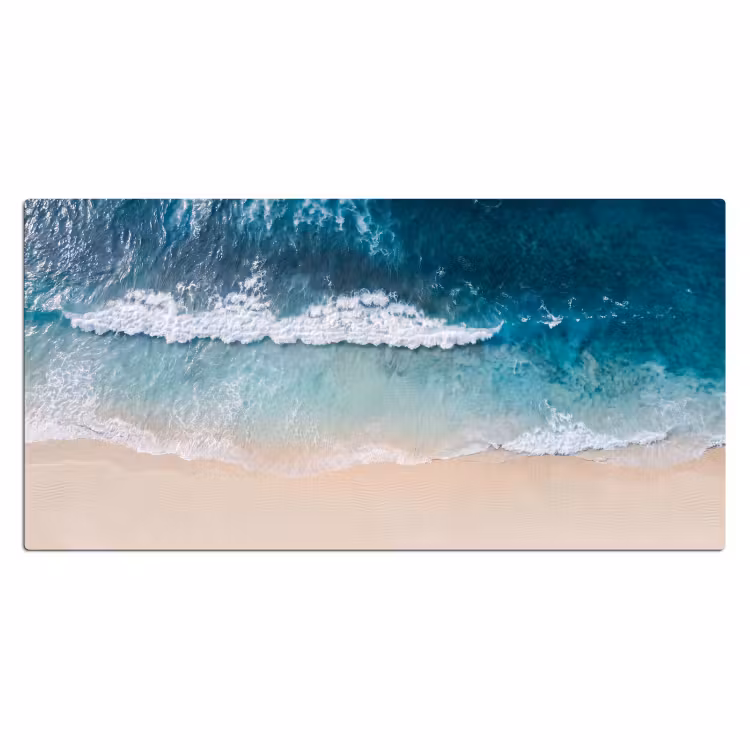 Bureau onderlegger - Strand - Zee - Golven - Natuur - Blauw — 2