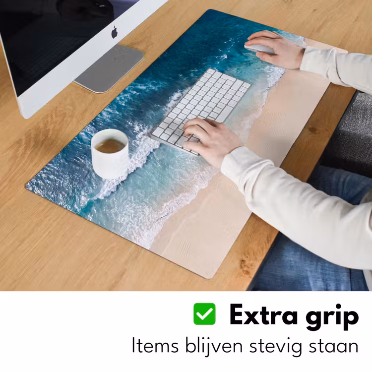 Bureau onderlegger - Strand - Zee - Golven - Natuur - Blauw — 6