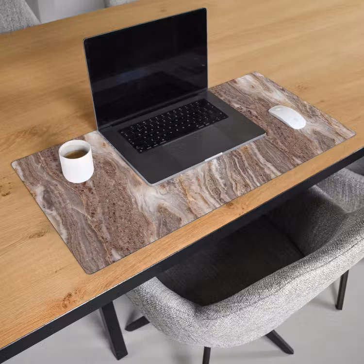 Bureau onderlegger - Textuur - Steen - Abstract - Beige — 3