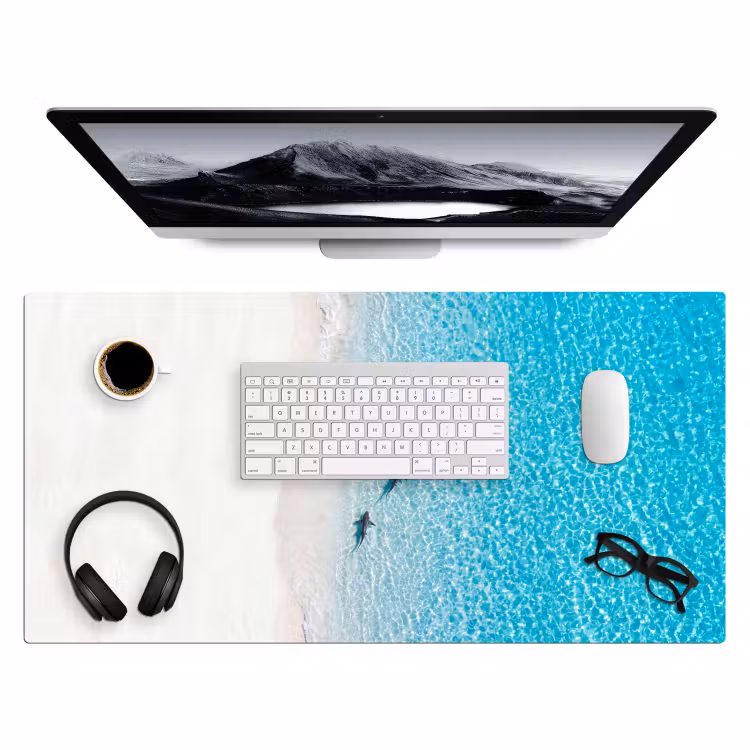 Bureau onderlegger - Vis - Oceaan - Strand - Turquoise - Natuur — 4