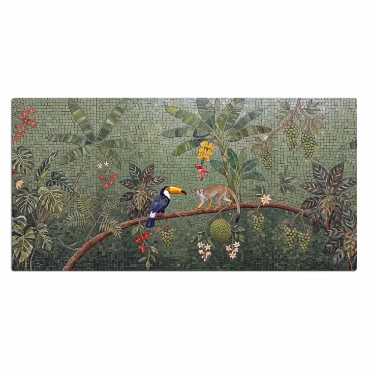 Bureau onderlegger - Vogel - Dier - Jungle - Mozaïek - Natuur — 2