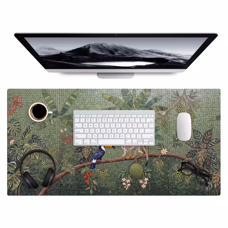 Bureau onderlegger - Vogel - Dier - Jungle - Mozaïek - Natuur — 4