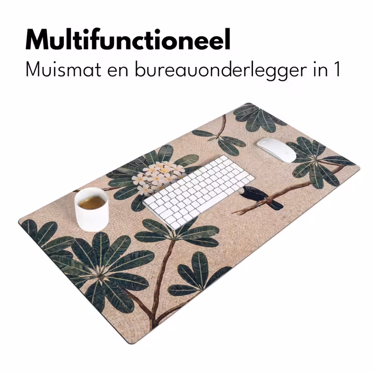 Bureau onderlegger - Vogel - Mozaïek - Tropisch - Natuur - Kleurrijk — 7