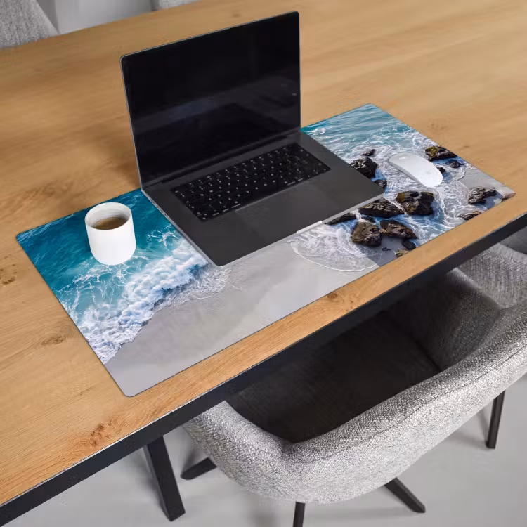 Bureau onderlegger - Zee - Golf - Strand - Natuur - Blauw — 3