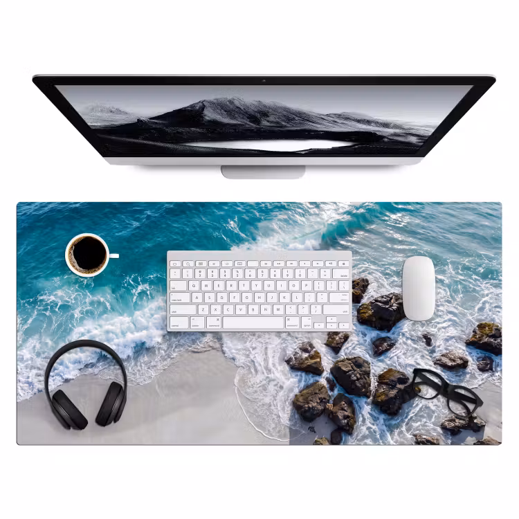 Bureau onderlegger - Zee - Golf - Strand - Natuur - Blauw — 4