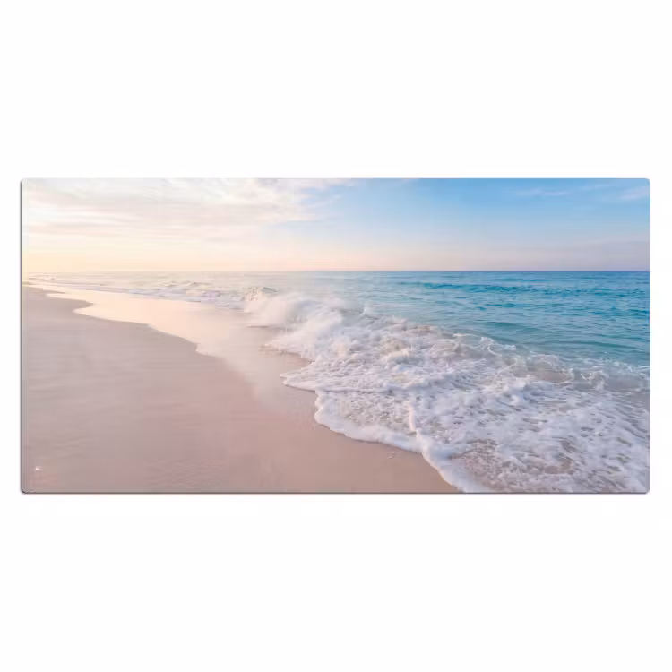 Bureau onderlegger - Zee - Golven - Strand - Natuur - Wit — 2