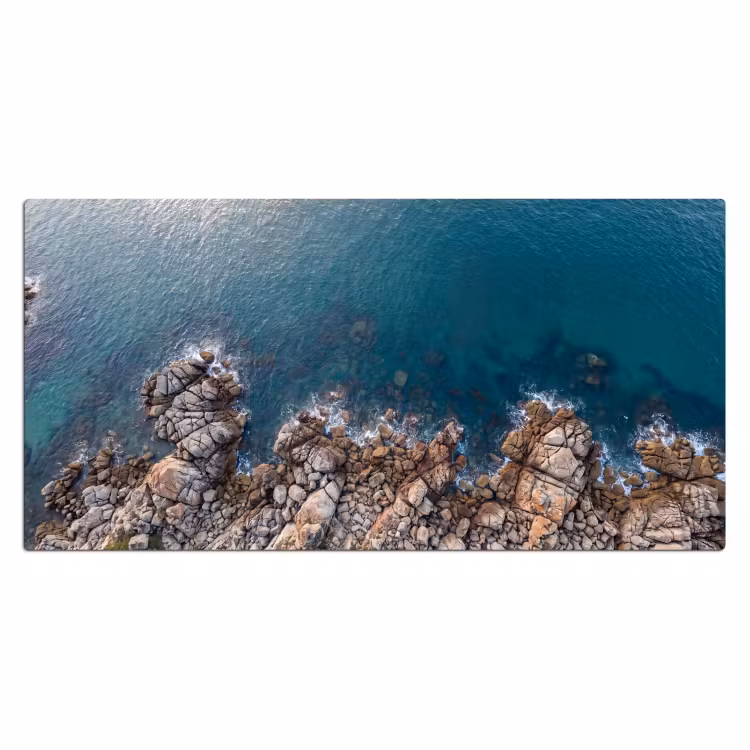 Bureau onderlegger - Zee - Kustlijn - Natuur - Abstract - Blauw — 2