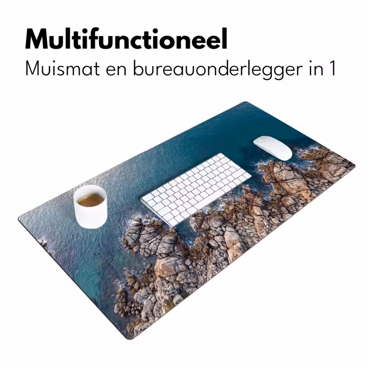 Bureau onderlegger - Zee - Kustlijn - Natuur - Abstract - Blauw — 7