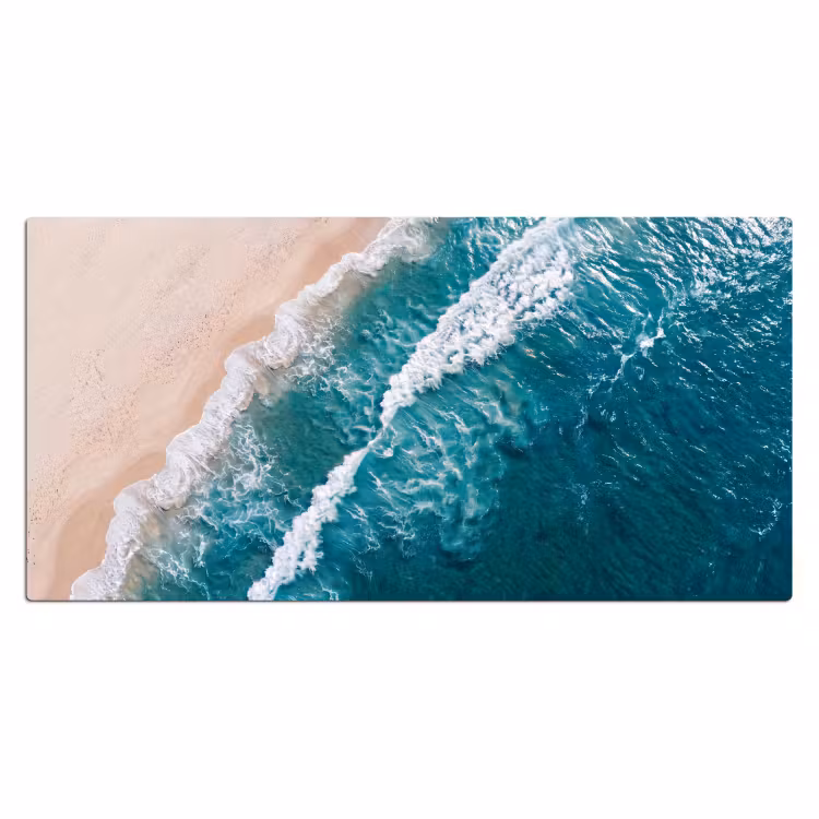 Bureau onderlegger - Zee - Strand - Golven - Natuur - Blauw — 2