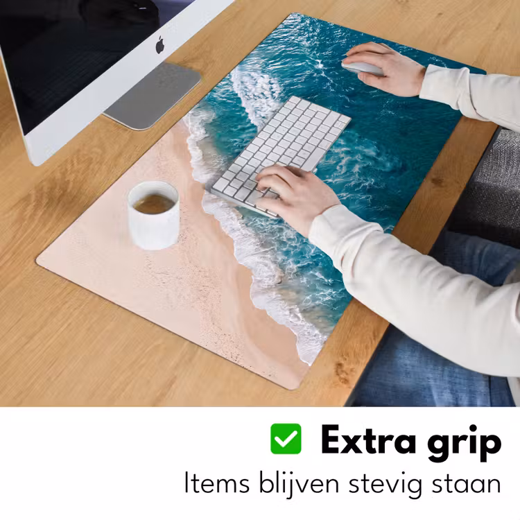 Bureau onderlegger - Zee - Strand - Golven - Natuur - Blauw — 6