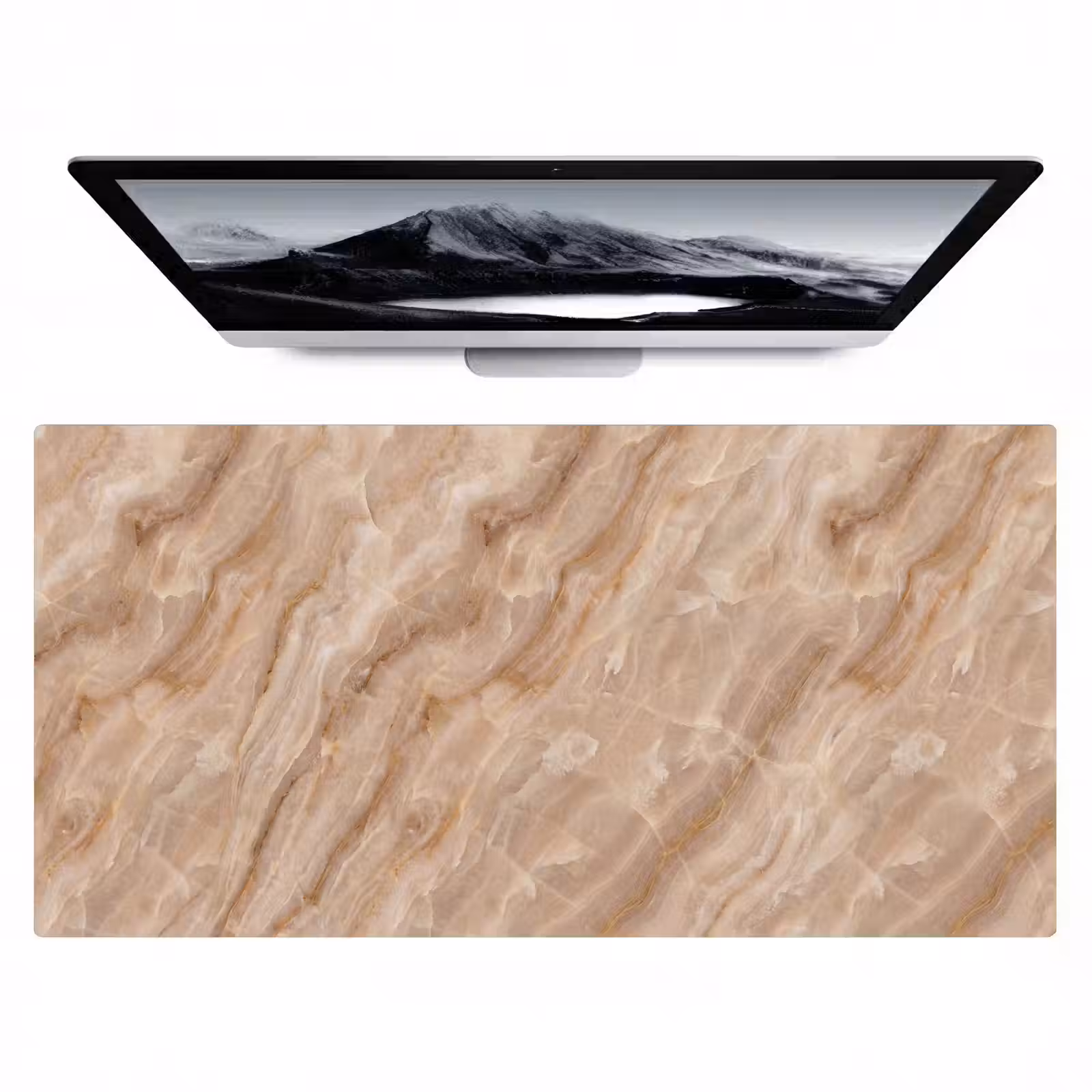 Bureau onderlegger - Steen - Ader - Natuur - Modern - Beige — 1