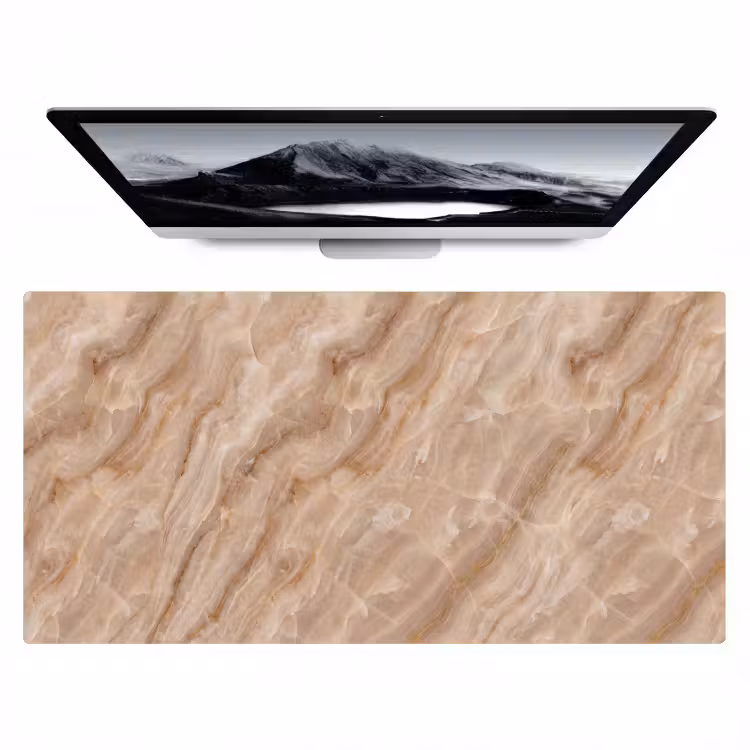 Bureau onderlegger - Steen - Ader - Natuur - Modern - Beige — 1