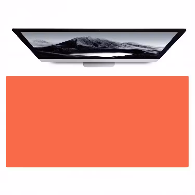 Bureau onderlegger - Sunset - Salmon - Oranje — 1