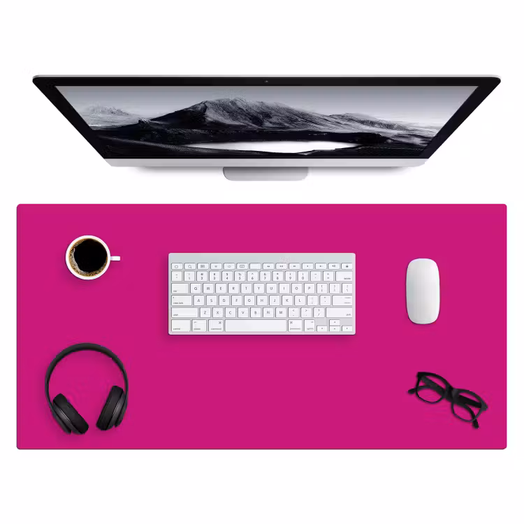 Bureau onderlegger - Velvet - Magenta - Roze — 4