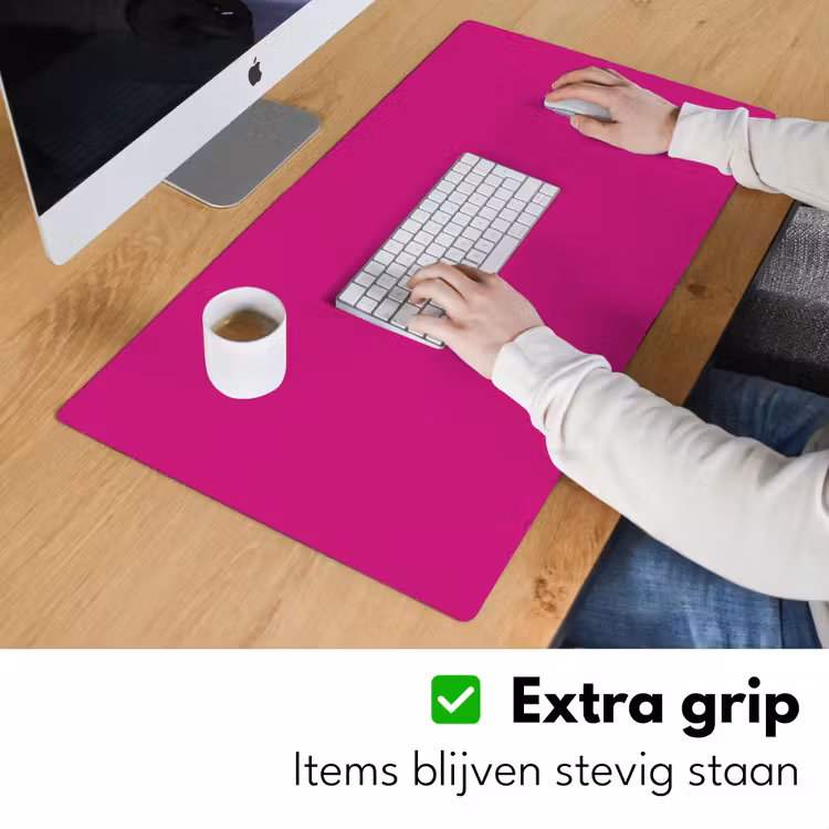 Bureau onderlegger - Velvet - Magenta - Roze — 6