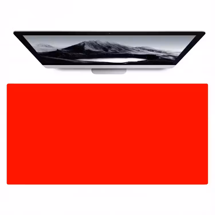 Bureau onderlegger - Vibrant - Vermilion - Rood — 1