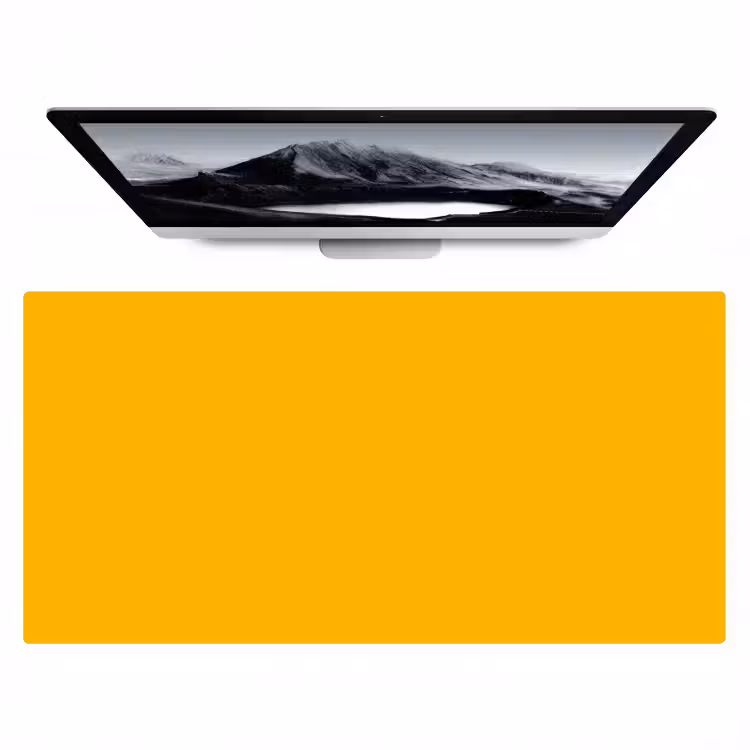 Bureau onderlegger - Vivid - Amber - Geel — 1