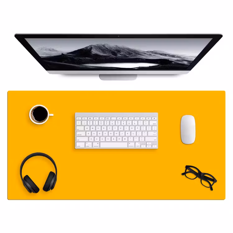 Bureau onderlegger - Vivid - Amber - Geel — 4