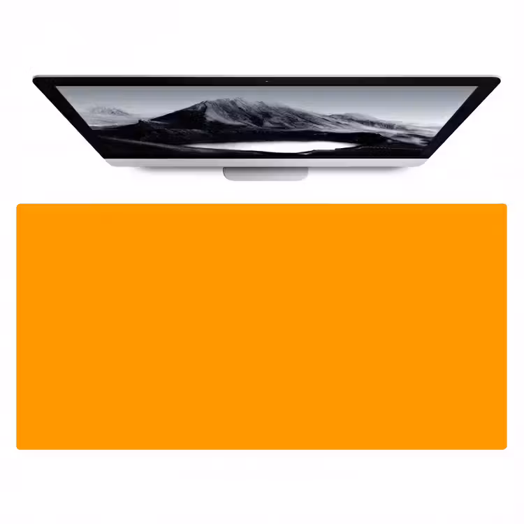 Bureau onderlegger - Warm - Ochre - Oranje — 1
