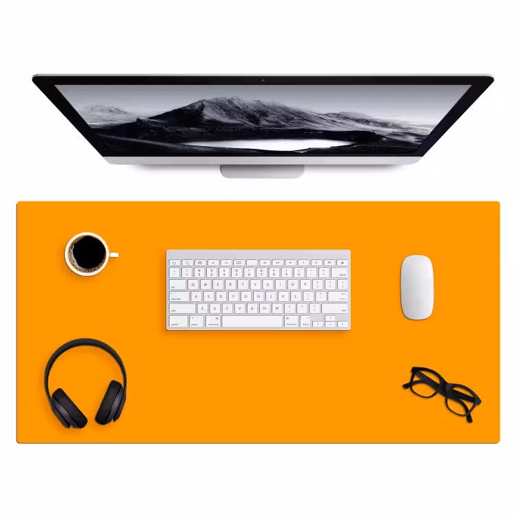 Bureau onderlegger - Warm - Ochre - Oranje — 4