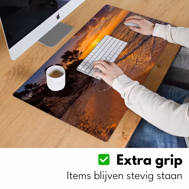 Bureau onderlegger - Zee - Kust - Zonsondergang - Natuur - Oranje — 6