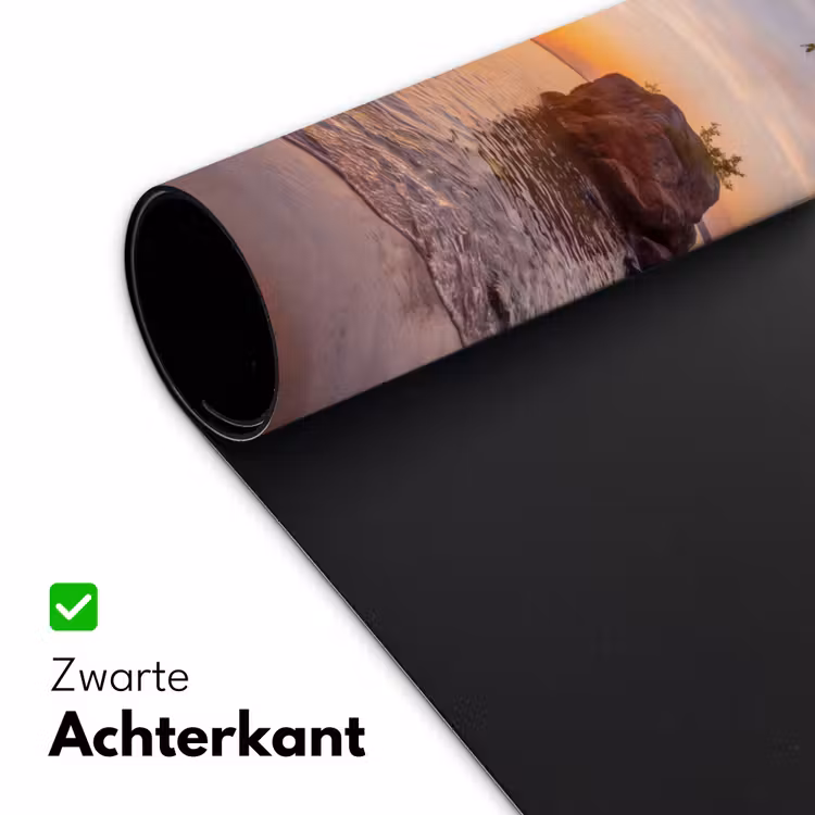 Bureau onderlegger - Zonsondergang - Kust - Water - Natuur - Oranje — 5