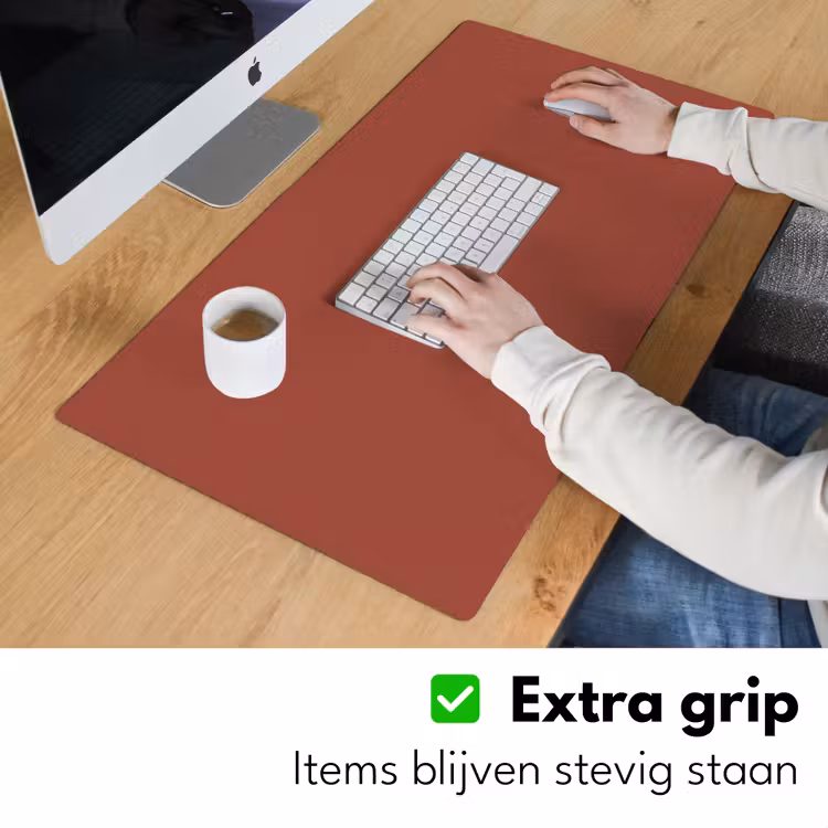 Bureau onderlegger - Rustic - Terracotta - Oranje — 6