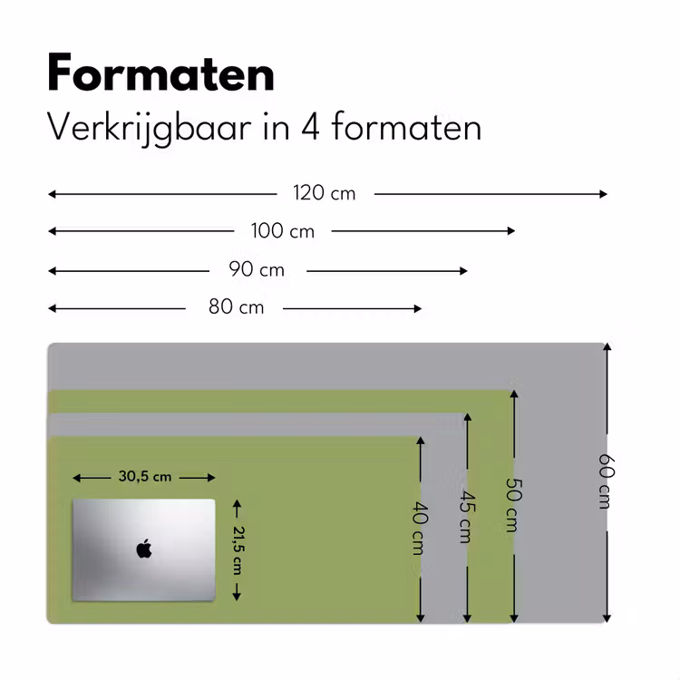 Bureau onderlegger - Sage - Green - Groen — 8